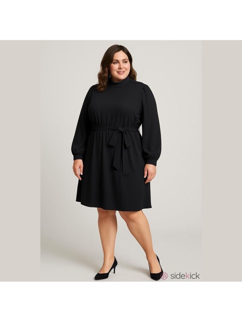 Who What Where Black Long-Sleeve Dress Sz 3X